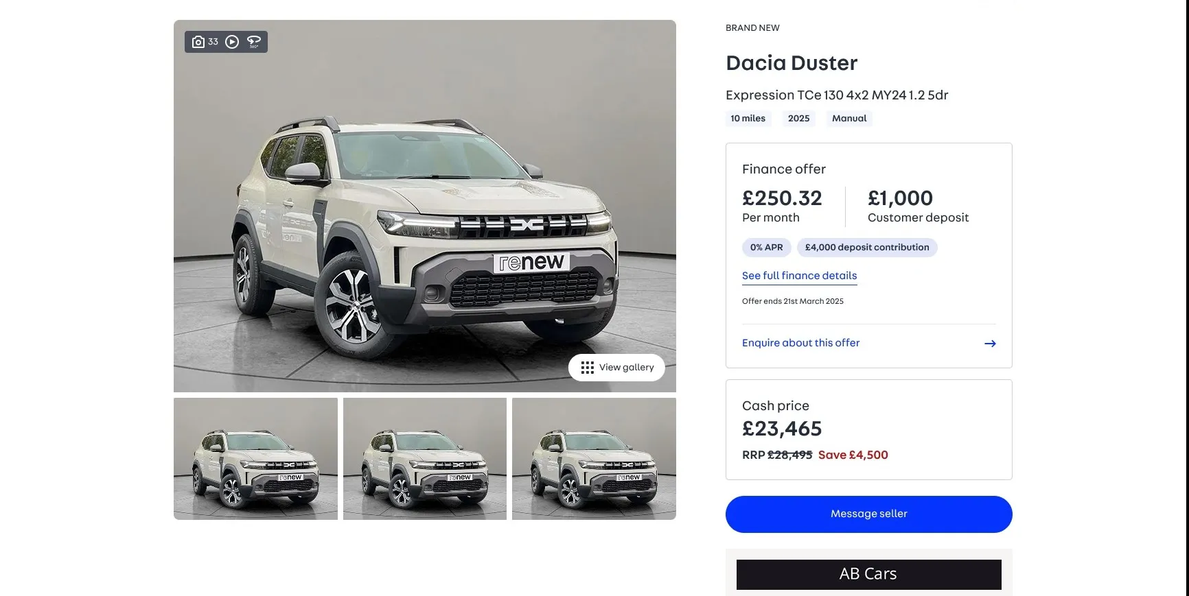Dealers now display new car finance offers on Auto Trader adverts ...