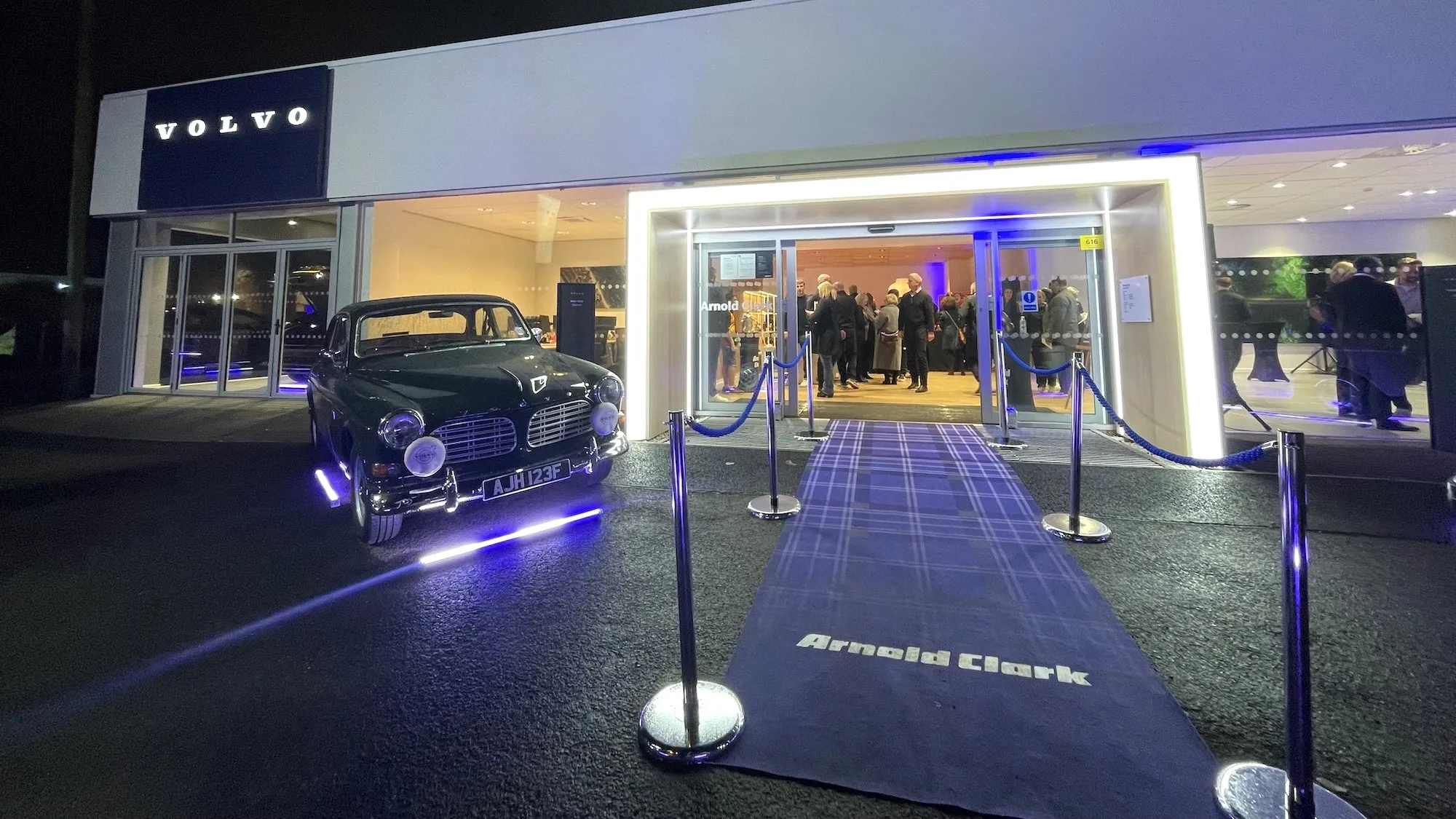 Arnold Clark official launch of Volvo branch in Glasgow with Rugby theme