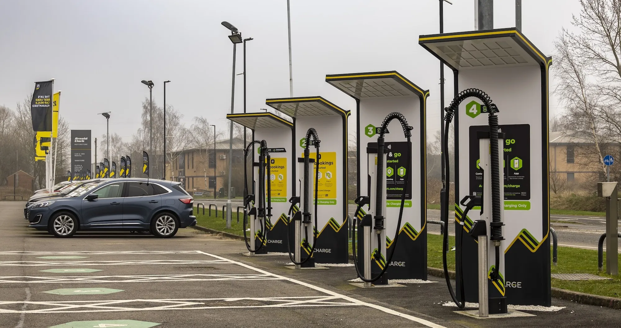 Arnold Clark opens six ultra-rapid EV chargers at York dealership