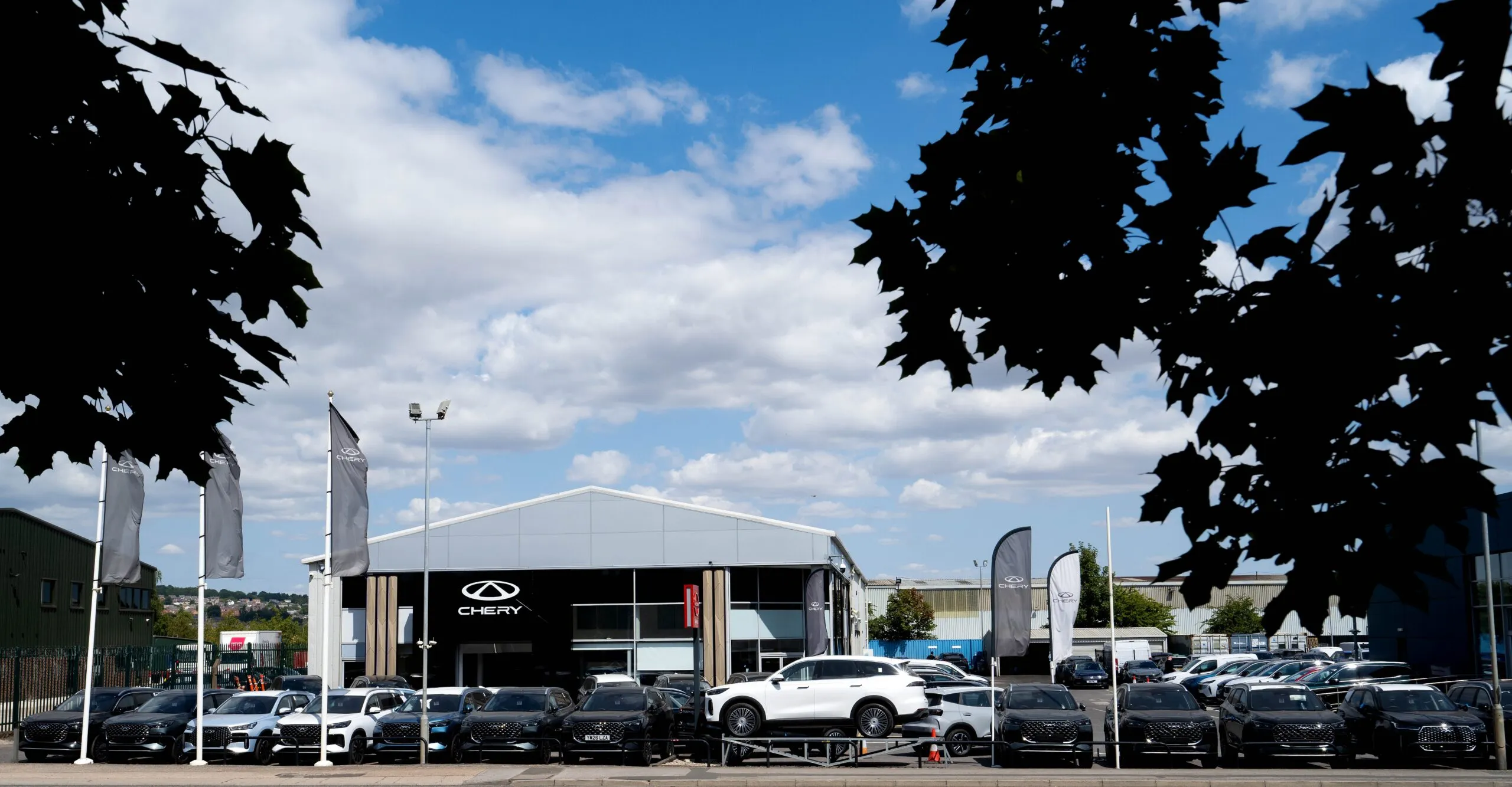 Pentagon represents Chery in Barnsley and Loughborough
