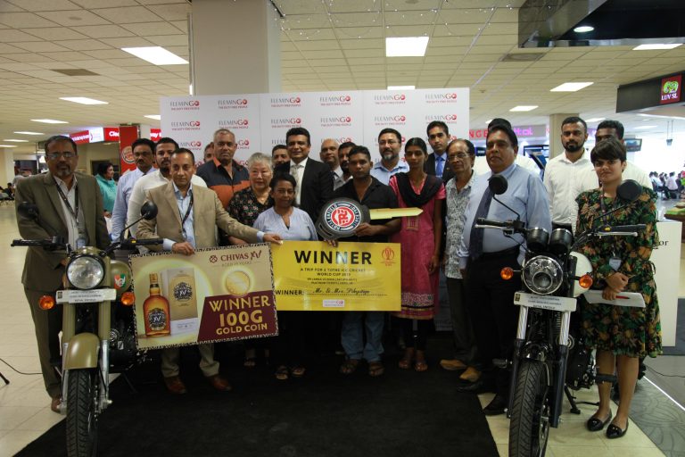 Flemingo Duty Free holds prize giveaway at Bandaranaike Airport