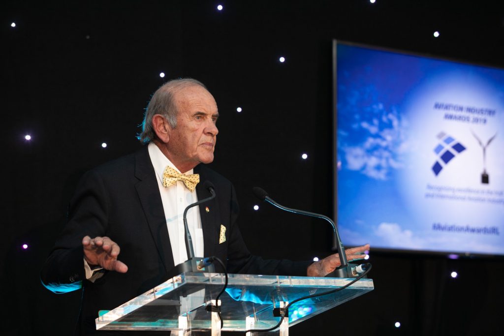 Colm McLoughlin honoured at Aviation Industry Awards in Ireland