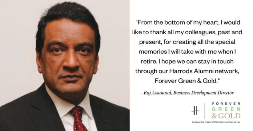 Harrods Business Development Director Raj Assanand to retire - Vimarsana News
