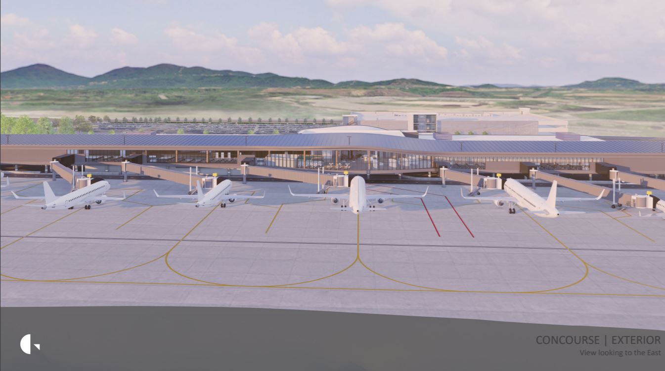 Asheville airport offers first look at new concessions layout