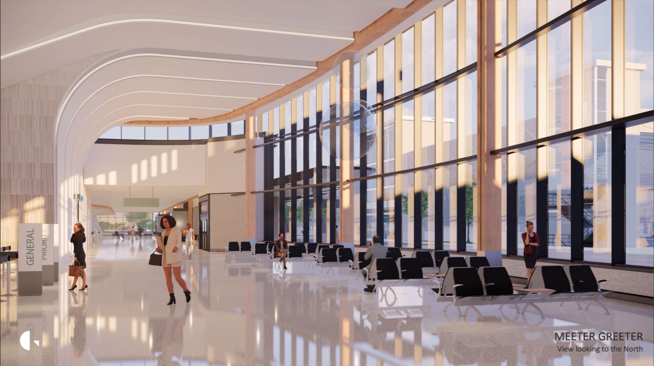 Asheville airport offers first look at new concessions layout