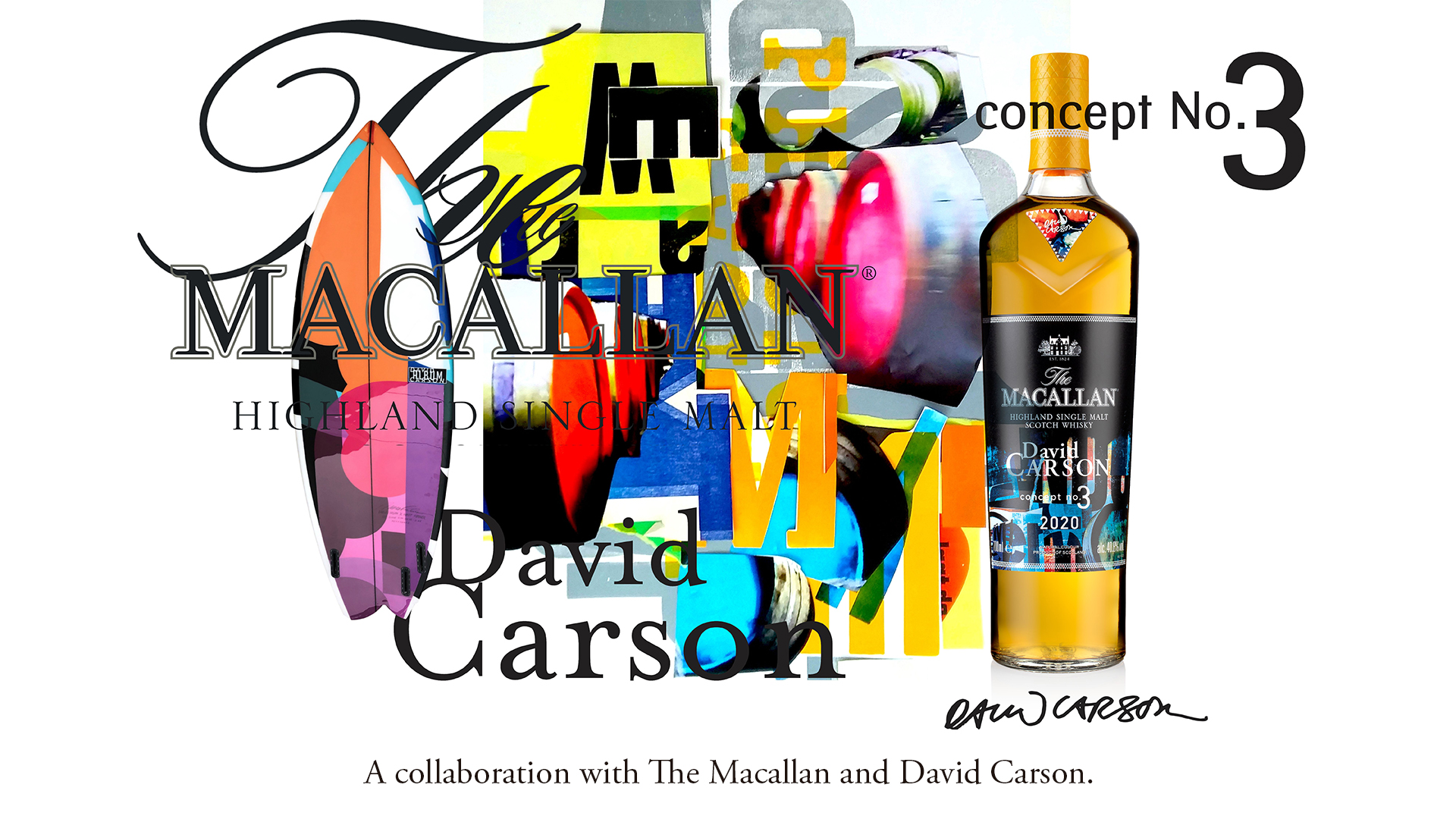 ウイスキー The Macallan David Carson 3 2020 Macallan David Carson Concept 3 700ml