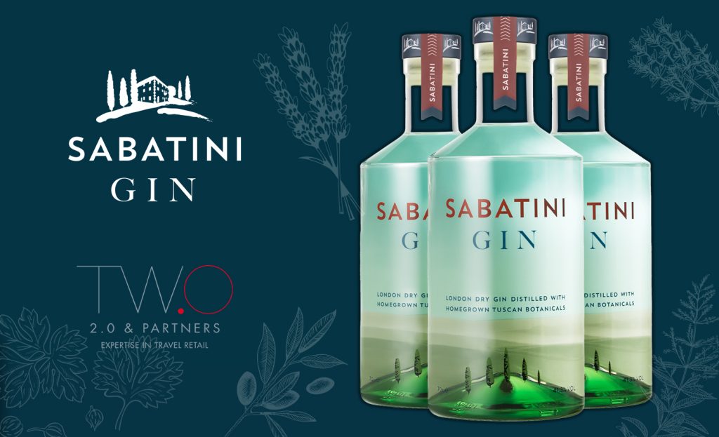 Tuscany's Sabatini Gin to enter travel retail with 2.0 & Partners