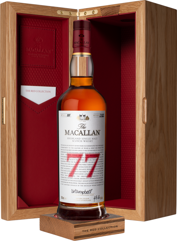 The Macallan 77 Years Old joins The Red Collection of rare