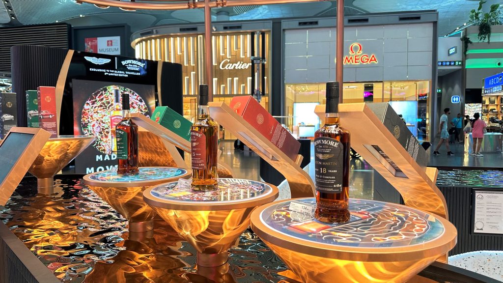 Unifree Duty Free features new Bowmore & Aston Martin collection
