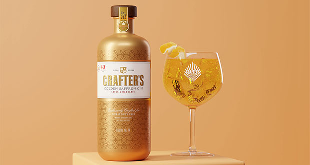Crafter's Golden Saffron Gin launches exclusively with Dubai Duty Free - Vimarsana News