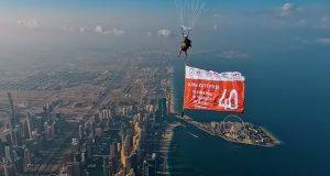 Dubai Duty Free sails to new heights with 40th anniversary skydive