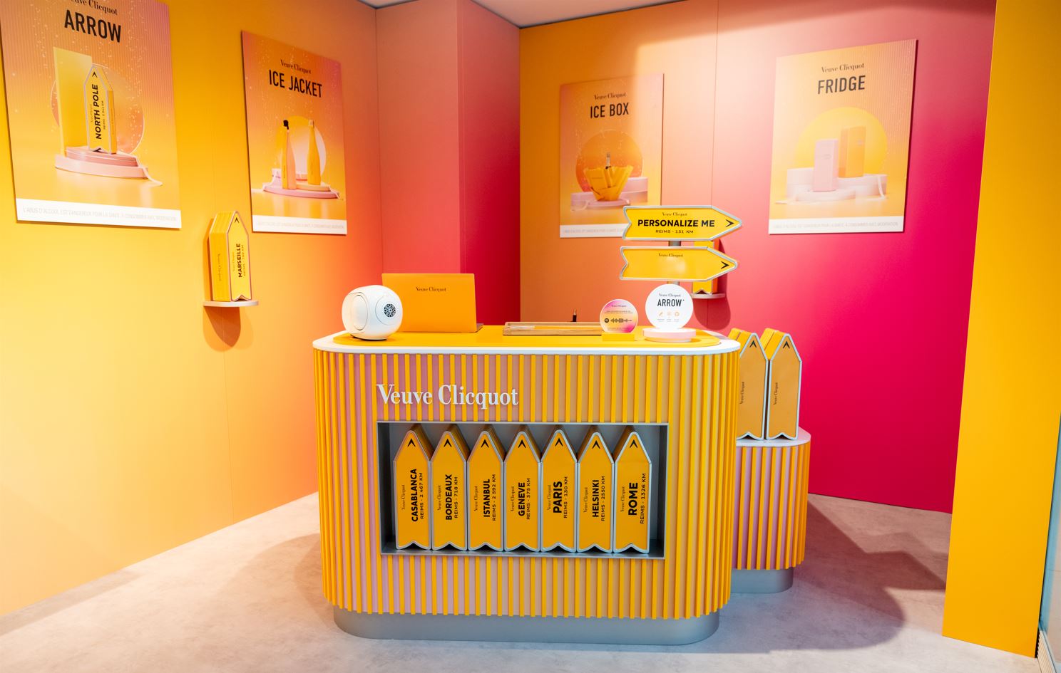 Moët Hennessy & Extime Duty Free celebrate Veuve Cliquot with Paris pop-up