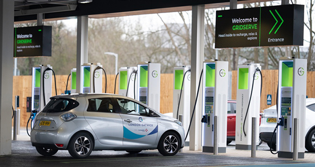 Gatwick opens first Electric Forecourt vehicle charging station - Vimarsana News