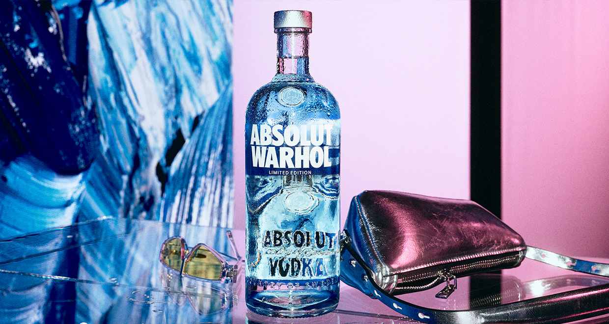 ABSOLUT限定デザインボトル「アンディ・ウォーホル エディション」未開栓 Absolut unveils lost Absolut Warhol special edition with travel