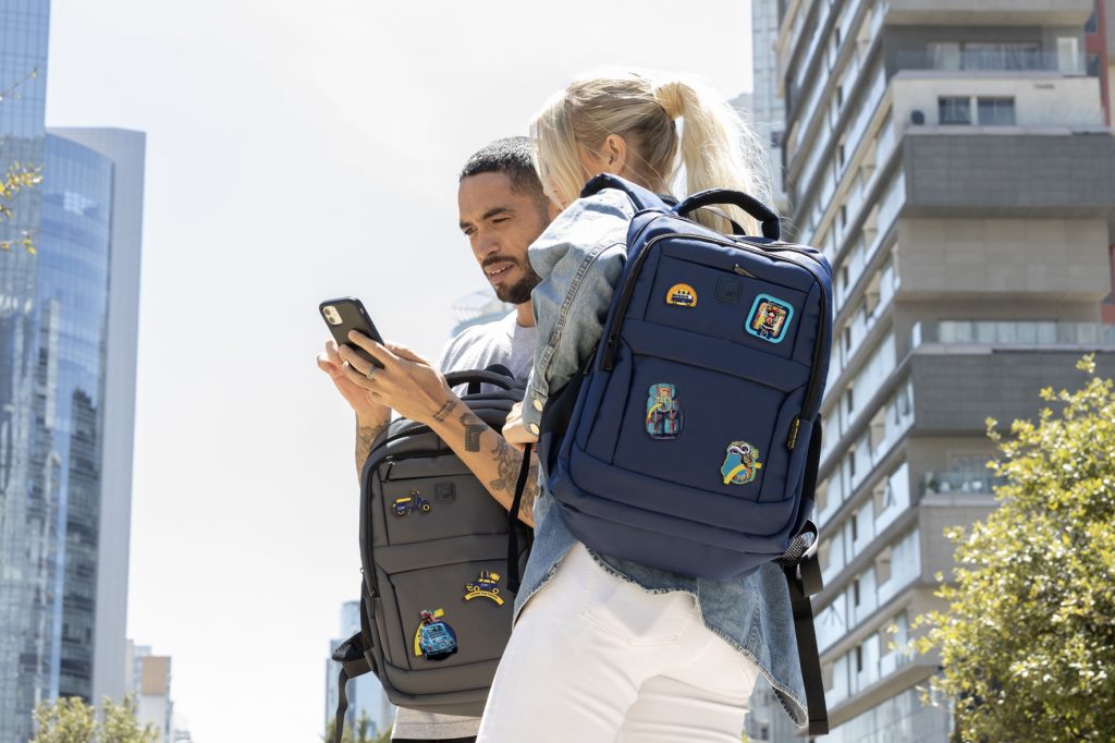 BRIEFING x ’47 Cart Tote Blue×Glay StorageBud 4pc Hardshell Expandable Spinner Luggage Set