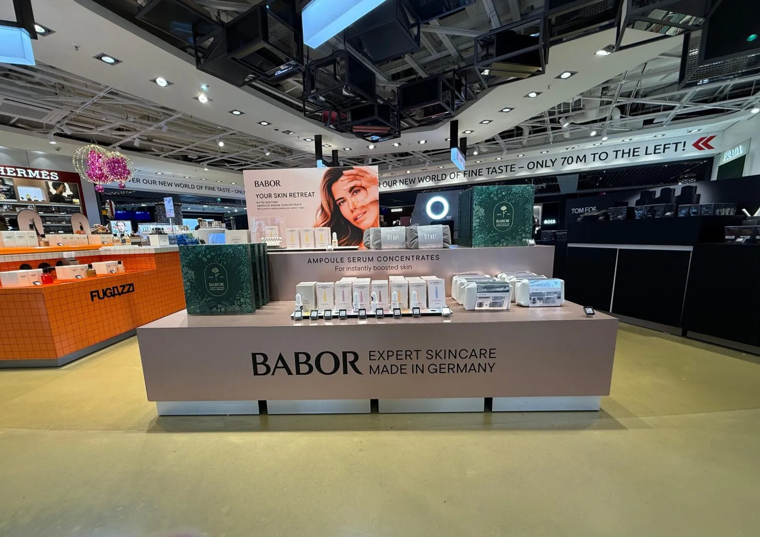 Babor unveils festive activations for its ampoules at Frankfurt Airport