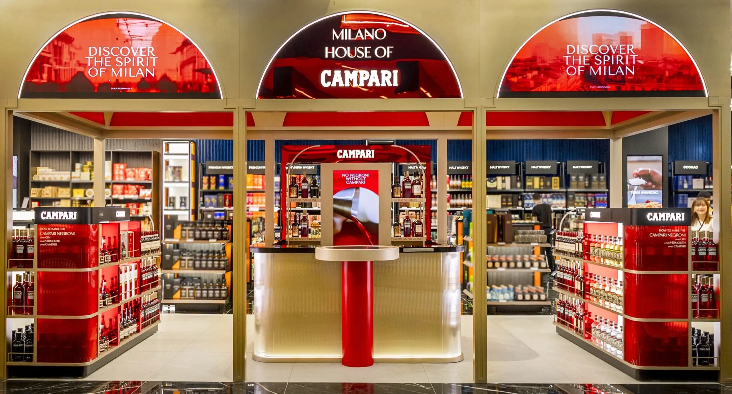 Red passion' takes flight: Milano House of Campari opens at Malpensa