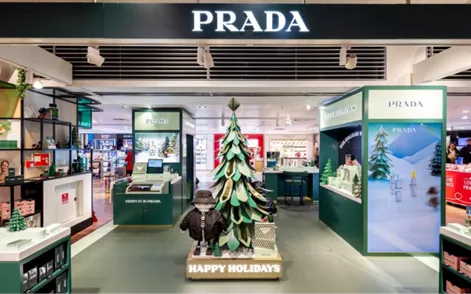 Prada Beauty delivers ‘Pentarchy’ holiday activation at Copenhagen Airport