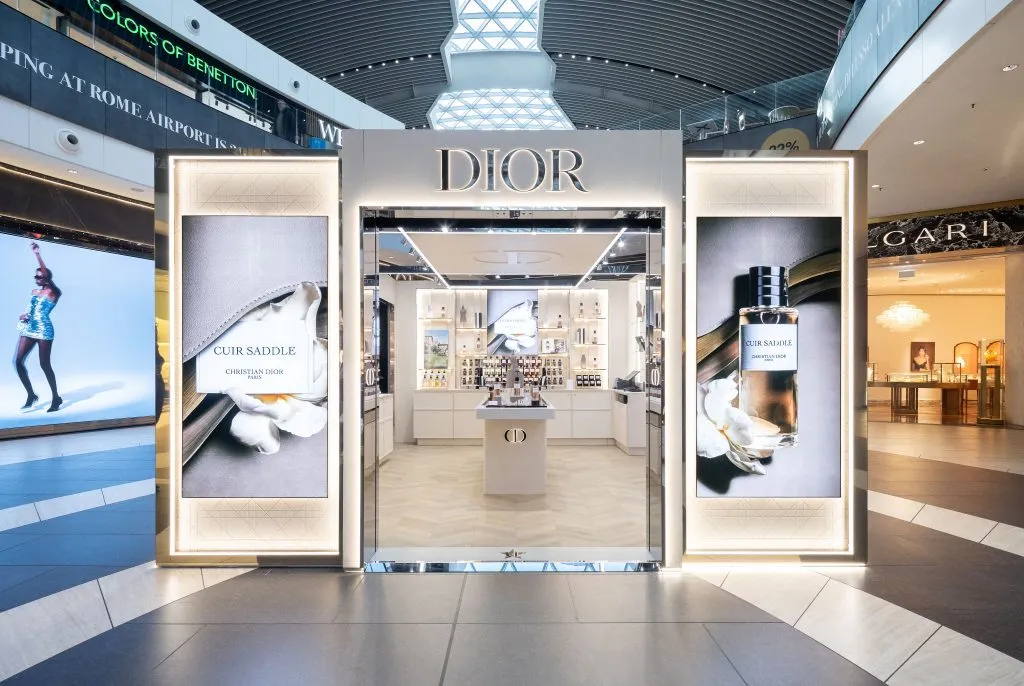 Christian Dior La Collection Privée pop-up opens at Rome Airport