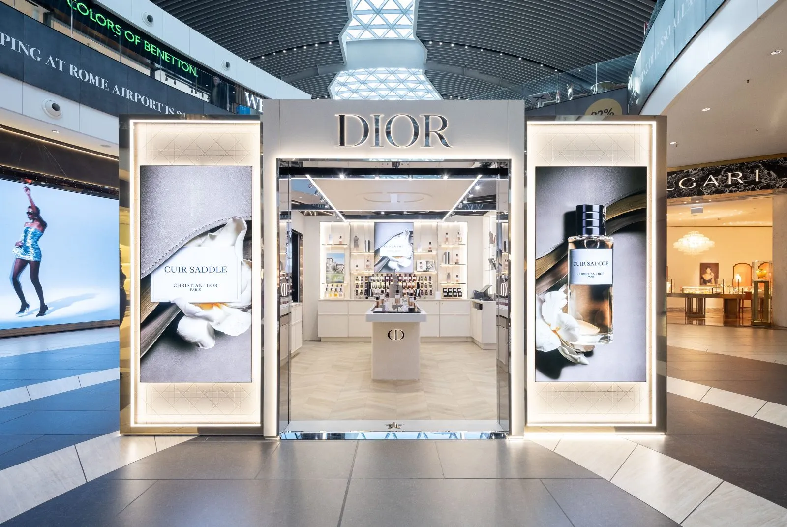 Christian Dior La Collection Privée pop-up opens at Rome Airport