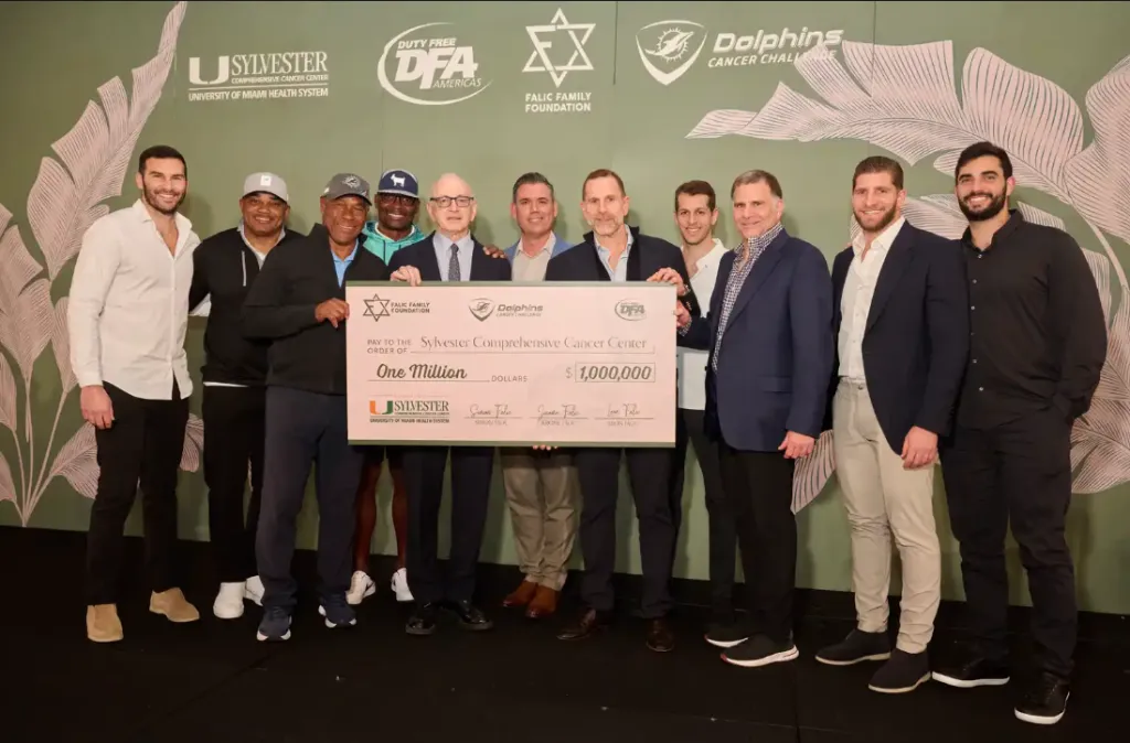 Duty Free Americas raises US$1m for Dolphins Cancer Challenge & Sylvester Cancer Research