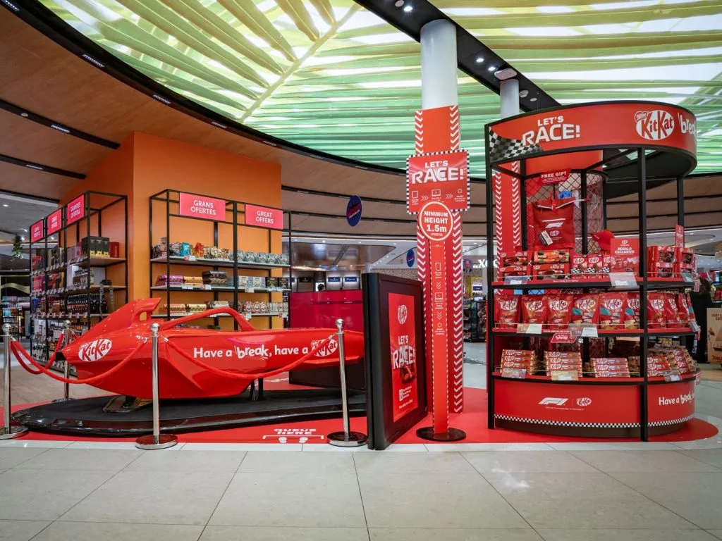 KitKat’s Formula 1 activation races into Barcelona Airport with Avolta