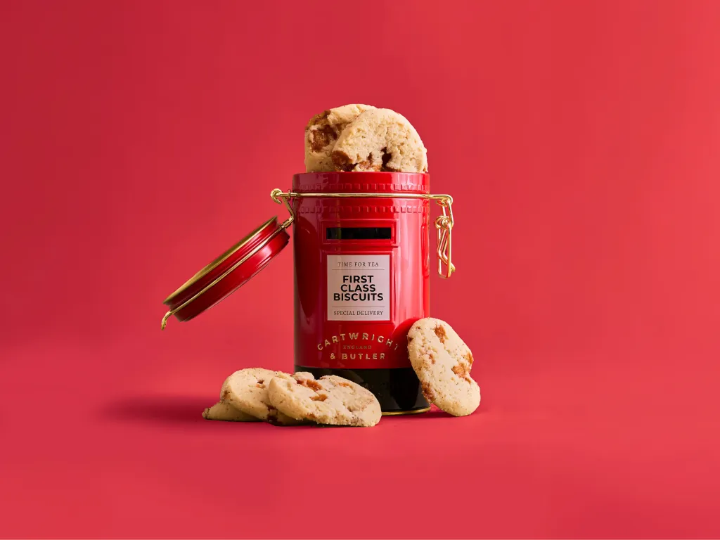 Cartwright & Butler’s Post Box Tin gains momentum in UK travel retail