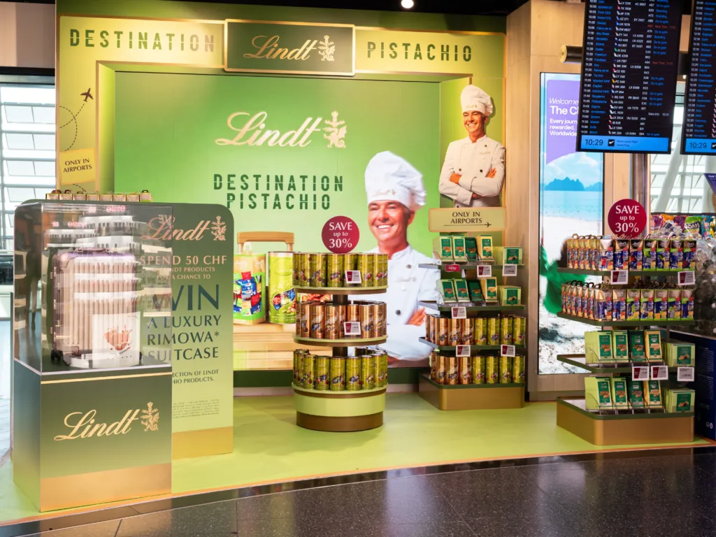 Lindt brings campaign to more than 200 travel retail locations