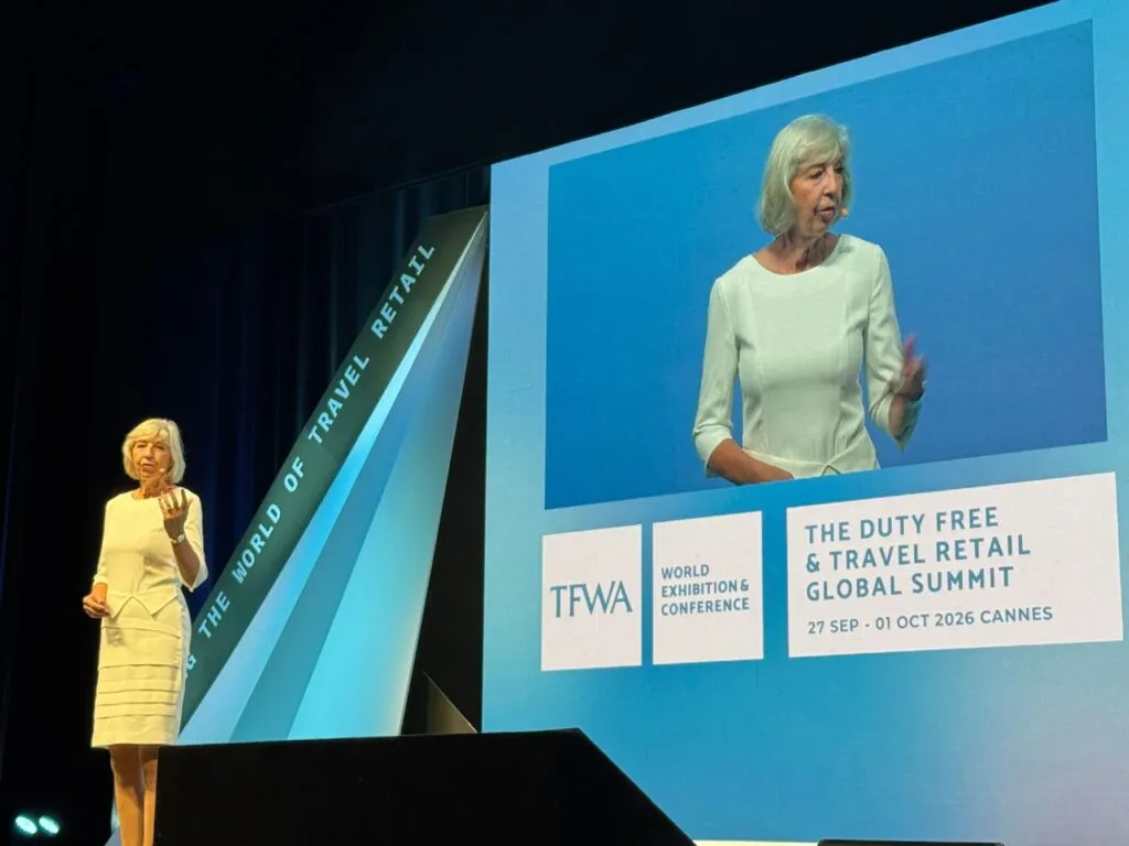 The future of travel retail: TFWA President Sarah Branquinho delivers first Cannes address