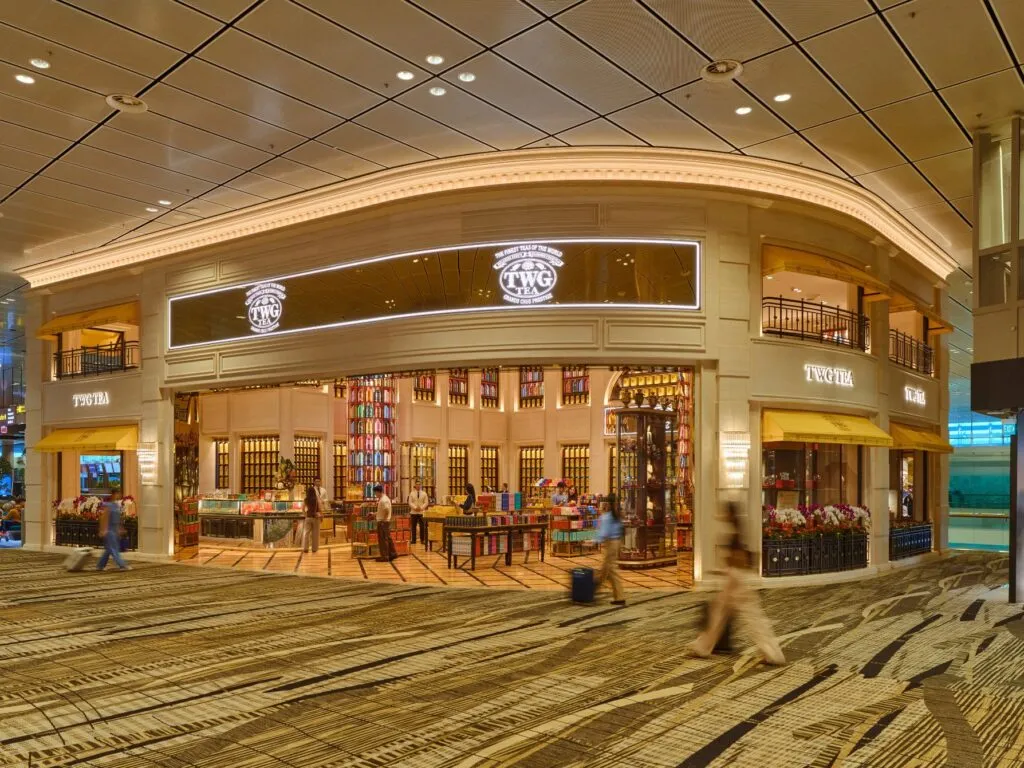 A benchmark in luxury travel retail: TWG Tea opens largest flagship store at Changi